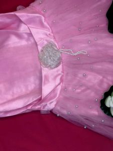 Stunning Pink Pearl Embellished Gown