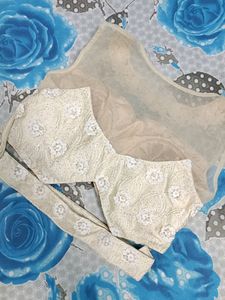 Cream Lehnga Choli Set (Price Drop)