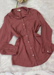 Women's Rose Pink Button-Up Shirt