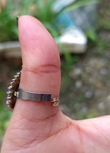 Stone Finger Ring Adjustable