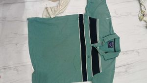 women's Striped Polo Shirt