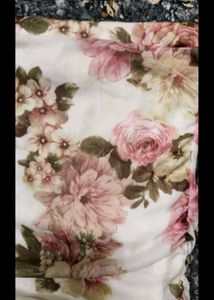 Floral Ruched Mesh Coverup Tube Dress