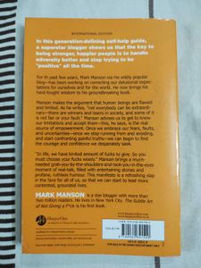 The Subtle Art Of Not Giving A F*ck Mark Manson