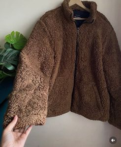 Cozy Brown Fleece Jacket