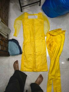 Yellow Kurta Pant Set