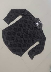 TUP Gray Patterned Button-Down