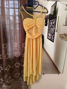 Yellow Beautiful One Piece Dress ❤