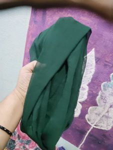 Elegant Green Hijab &amp; Kurti Set