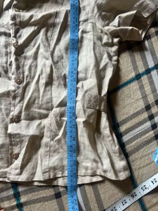 Linen Blend Short Sleeve Shirt