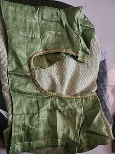 Vintage Green Printed Fabric