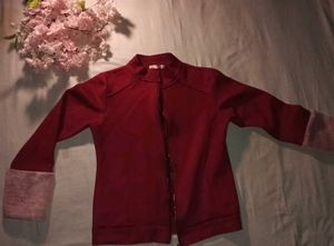 Red Velvet Jacket for Women/Girls