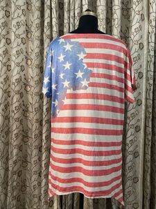 American Flag Print Tunic Top
