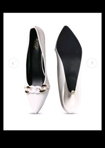 SHUZ TOUCH Pointed Toe Embellished Slim Pumps