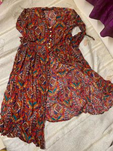 Bohemian Print Button-Down Kurta