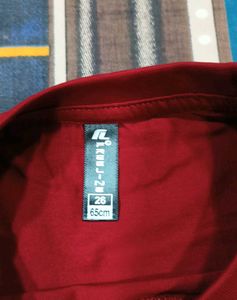 Maroon T-Shirt with Cartoon Print