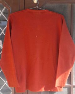 Orange Embellished Cardigan