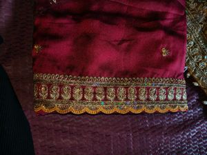 New Saree with heavy stitched blouse upto 44