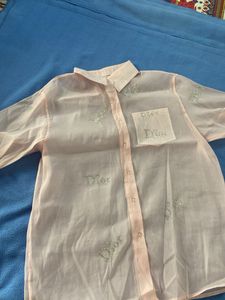 Sheer Dior Button-Up Shirt