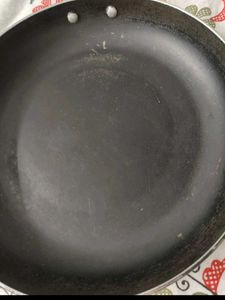 Non stick frying pan and set of 2 Kadai Combo