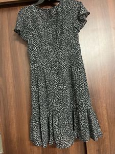 💕sale💕MK Leopard Georgette Cutout Mini Dress