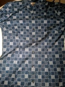Men's Navy Checked Casual Shirt