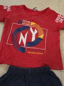 Boys NY Brooklyn Rock Star T-Shirt &amp; Shorts Set