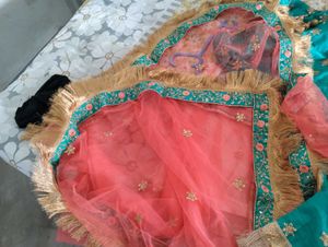 Elegant Teal Lehenga Choli
