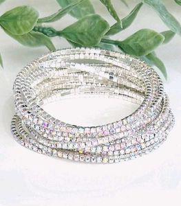 Sparkling Rhinestone Bangles