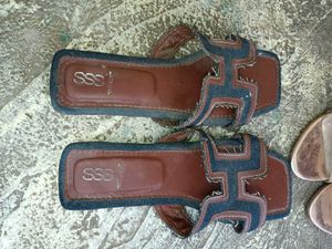 Stylish SSS Denim Sandals