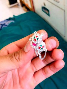 jhumka Tops Pure Silver Studs Desgin