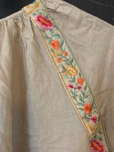 Boho Embroidered Linen Dress
