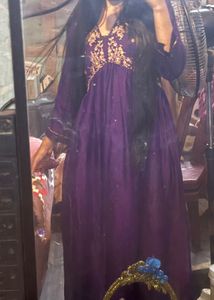 Elegant Embroidered Ethnic Gown