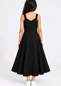 Black Overall Dress for Girls