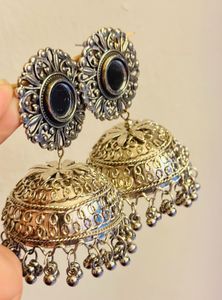 Silver Oxidised Earrings