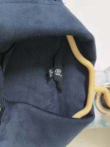 Stylish Navy Blue Biker Jacket