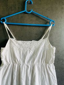 White Sundress with Lace Detail