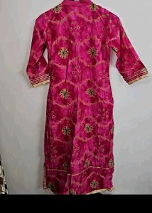 Elegant Pink Printed Kurta