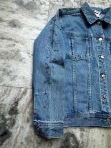 Vintage 90s Disney Embroidered Denim Jacket
