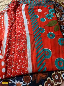 Floral Print Saree