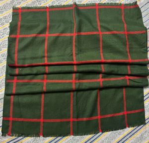 Christmas Green &amp; Red Plaid Warm Stole