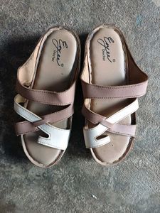 White Perforated Strap Sandals ( buy 1 get)