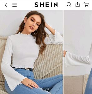Whimsical Bell Sleeves Top Mesh