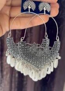 Navratri collections Peacock Design Jhumka Earring
