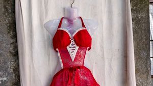 I. Red Lace Lingerie Set