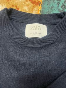 zara women’s Navy Blue Sweater