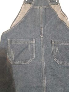 Blue Denim Pinafore Dress