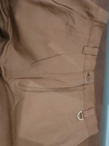 Mauve Highwaist Straight Formal Trouser
