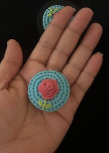 Handmade Crochet clip on earrings