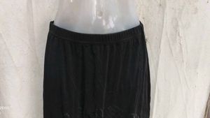 Black Asymmetrical Maxi Skirt