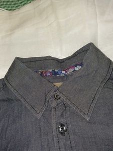 Solid Grey Boy Shirt